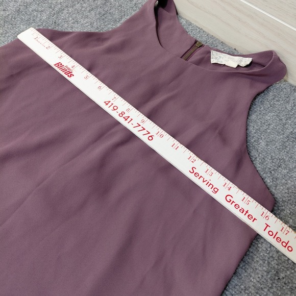 Pink Republic Midi Knee Dress Size SMALL Purple Sundress Sleeveless Zip Lined - Picture 3 of 11